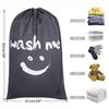 Σχήμα χαμόγελου Nylon τσάντα πλυντηρίου Wash Me Travel Storage Pouch που πλένεται στο πλυντήριο βρώμικα ρούχα Organizer πλύσιμο τσάντα κορδονιών