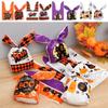 50Pcs Bat Party Supplies Pumpkin Cookie Bag Baking Packaging Halloween Candy Bags Rabbit Ear