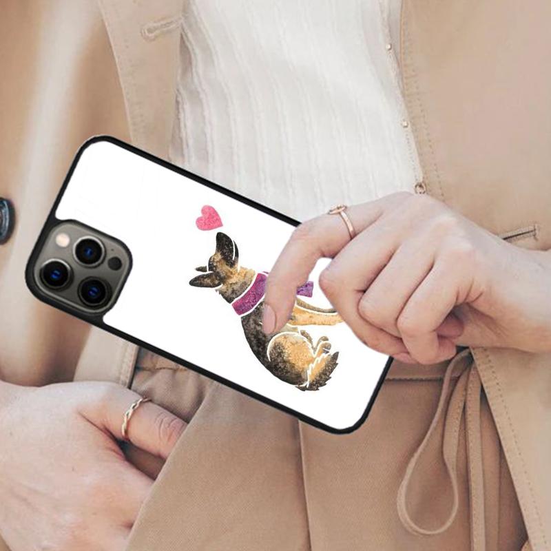 Cartoon German Shepherd Dog Magnetic Phone Case For APPLE iPhone 17 Air 16 14 13 12 Pro Max 15 Plus Wireless MagSafe Cover