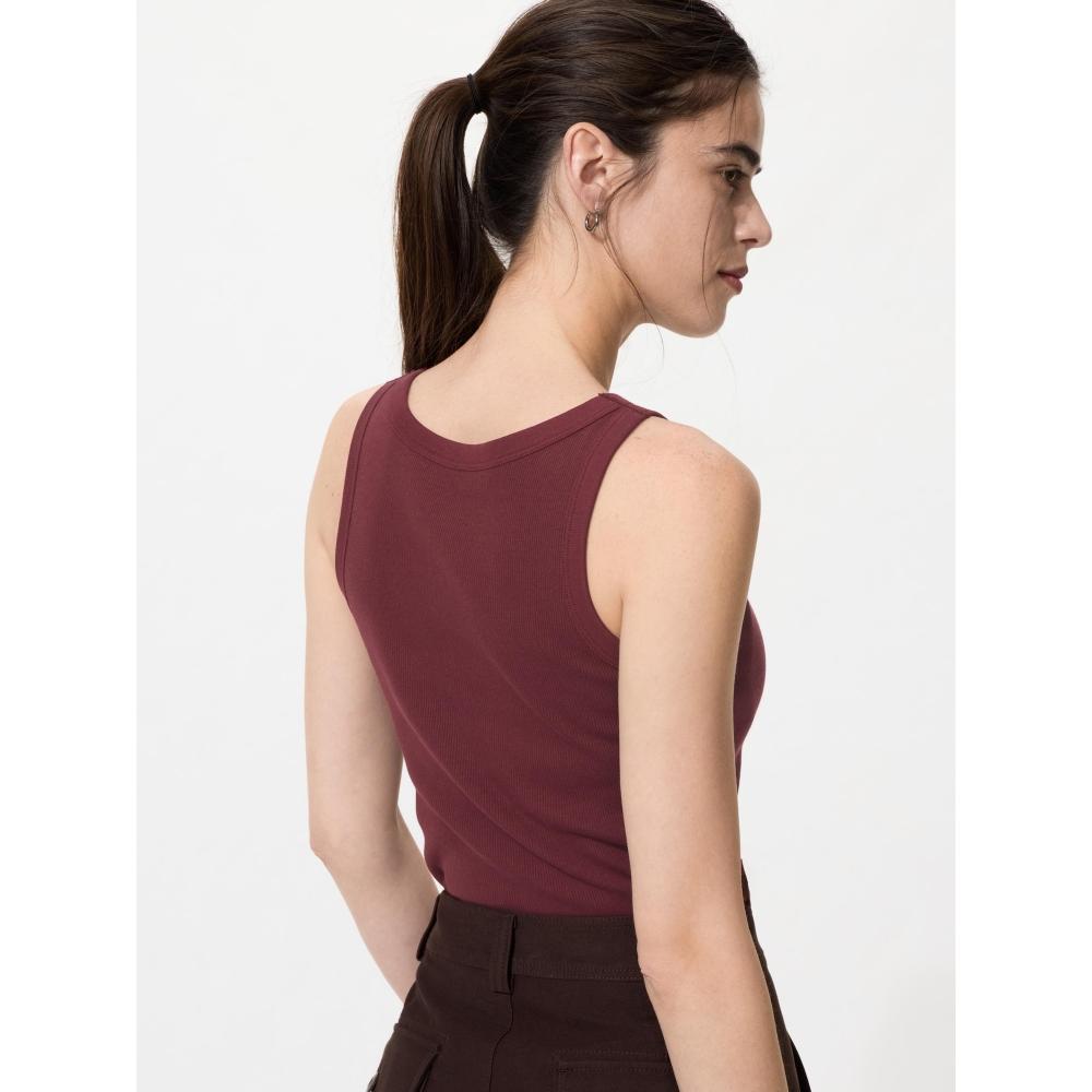 Uniqlo Japan Ribbed Bra Top American Sleeve