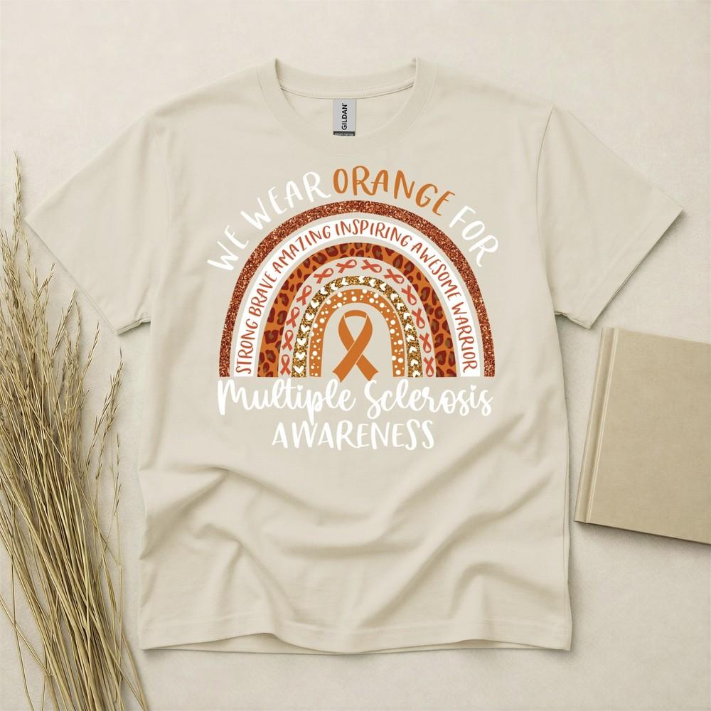 Multiple Sclerosis T Shirt Ms T Shirt Awareness Tee Support Illness Shirt Ribbon
