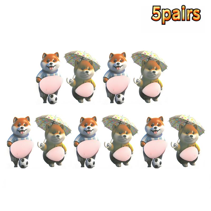 3D Cute Squeezeable Shiba Inu Puppy Sticker Phone Decoration Children's Party Favor Festival Supplies Gift For Kids