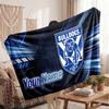 Canterbury-Bankstown Bulldogs Flannel Blanket, Custom Name Text Personalized Soft Throw Blanket Home Decor Gift