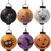 Halloween LED Pumpkin Paper Lanterns - Decor for Haunted Houses, Bars, and KTVs