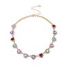 Ingemark Luxury Love Heart Rhinestone Chain Necklace for Women 2025 New Wed Bridal Elegant Choker Aesthetic Neck Jewelry Gift