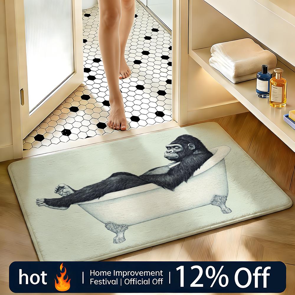 Soft Absorbent Non-Slip Rug Wild Bath Floor Mat Home Decor Doormat Bedroom Floor Mat Shower Carpet