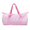Personalized Duffel Bag, Seersucker Duffle Bag With Name, Travel Bag Custom Bag Small Sports Gym Ballet Bag