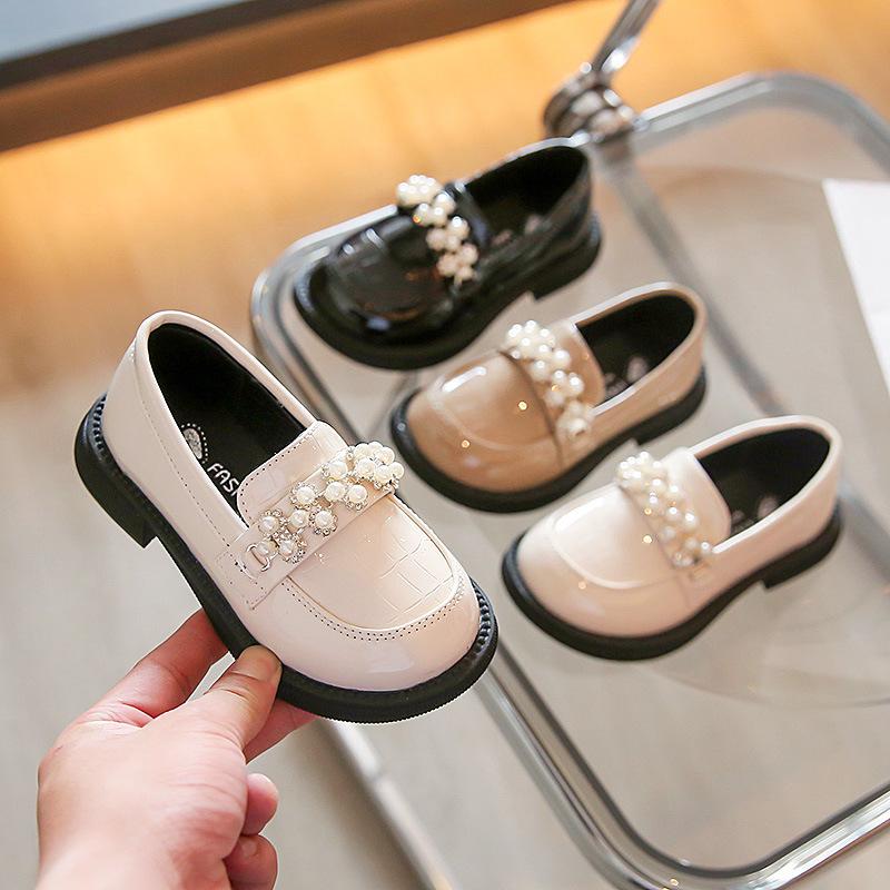 New Style Children's Shoes - Girls' Casual Shoes with Soft Soles and Leather Upper