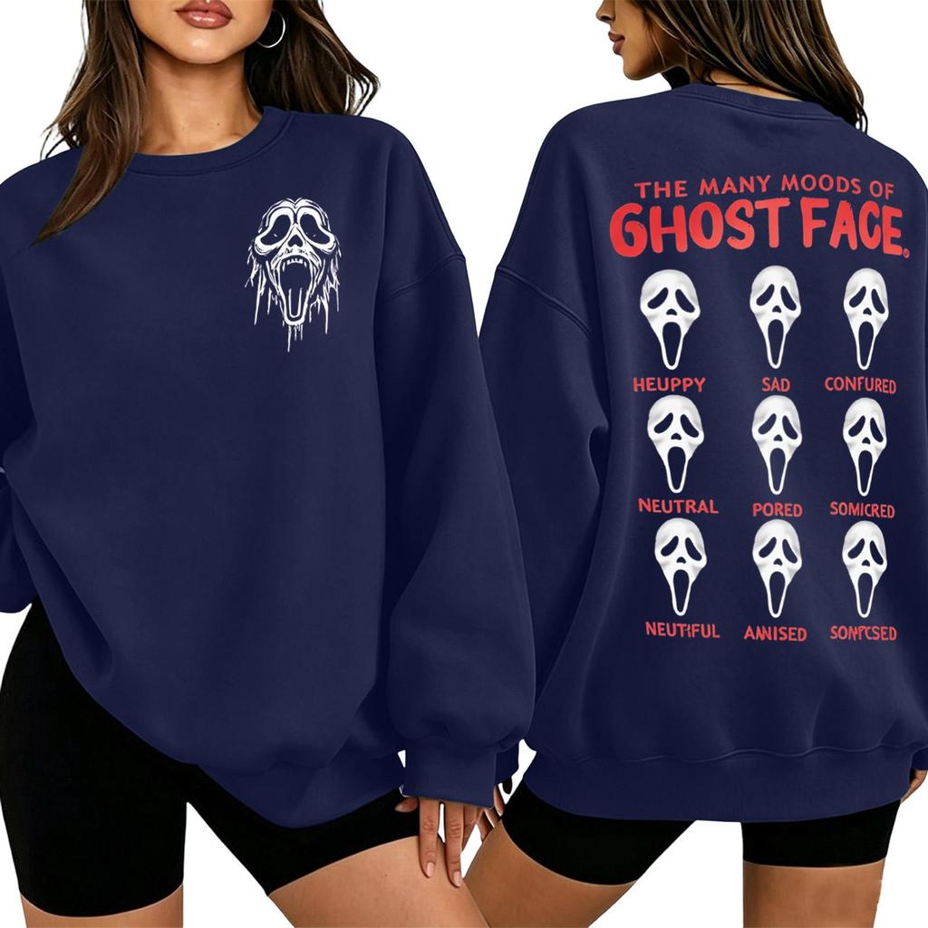 Women's 2027 Letter Print Long Sleeve Crewneck Sweatshirt Pullover Top