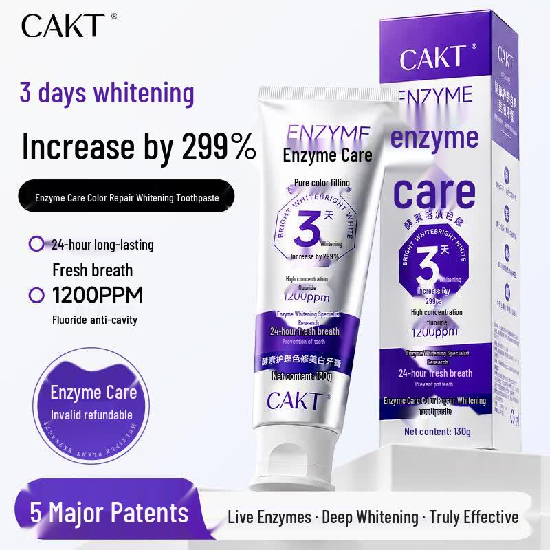 CAKT Отбеливающая ферментная зубная паста