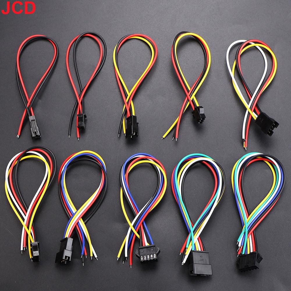 2 3 4 5 6-Pin LED-Streifen JST SM Stecker Buchse oder Stecker Adapterstecker JST Stecker Klemme mit 15CM 22AWG Draht für Lichtleiste