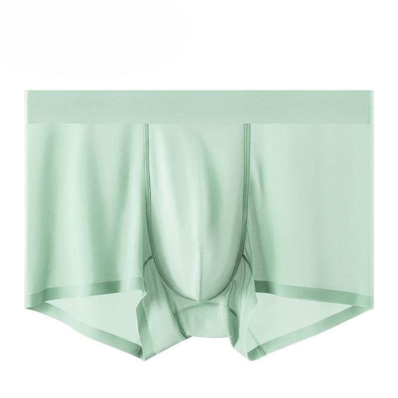 Pánské boxerky z čisté bavlny, antibakteriální, s vnitřním rozkrokem, prodyšné, pro chlapce, jednobarevné, pro mladé muže, do poloviny pasu