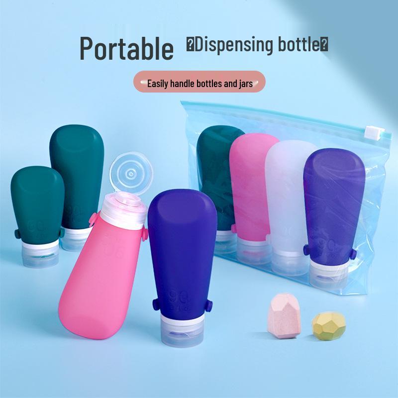 Bottiglie Ricaricabili in Silicone da Viaggio - A Prova di Perdite per Bagnoschiuma, Shampoo e Lozione