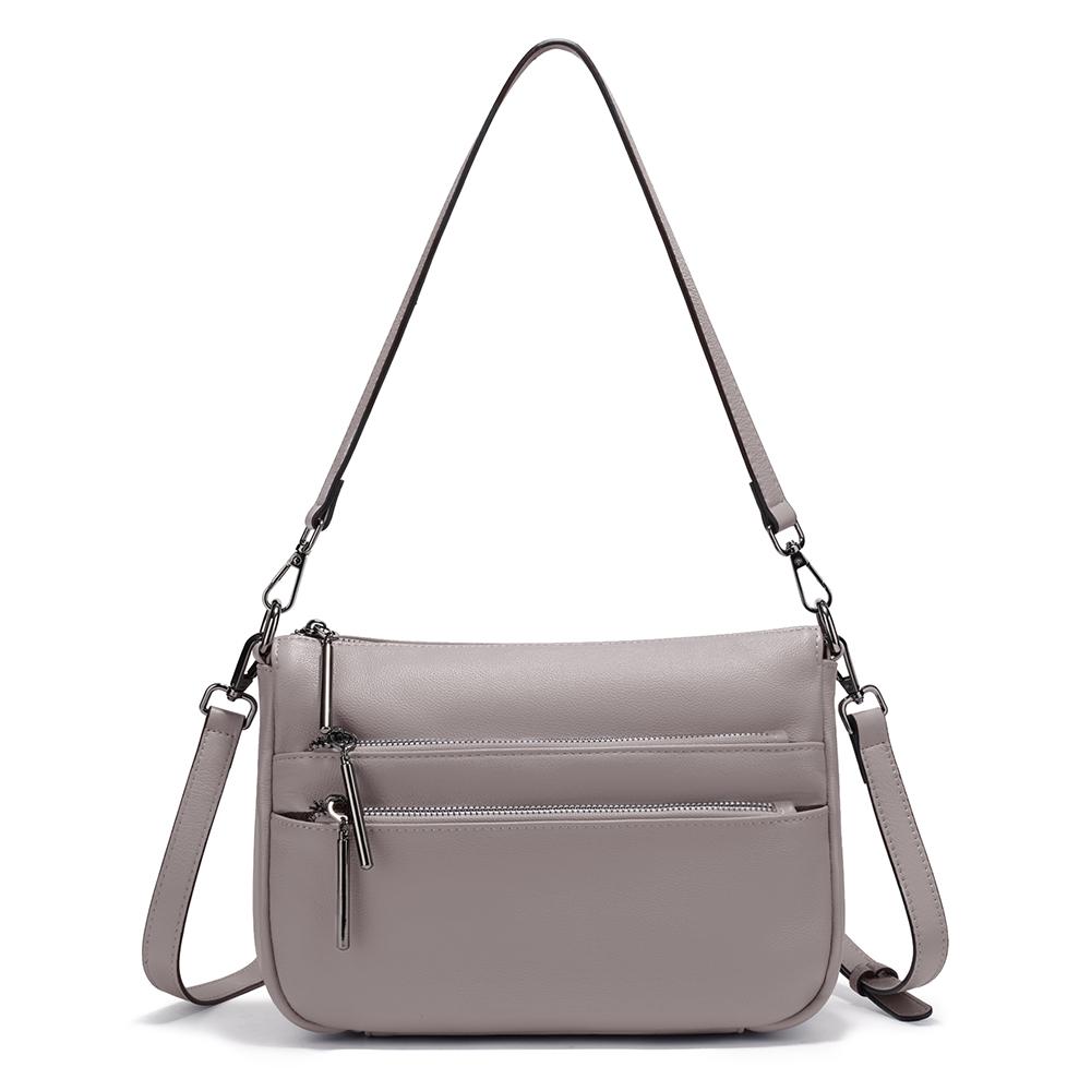 Zency Simple Small Handbag Crossbody for Women Genuine Leather