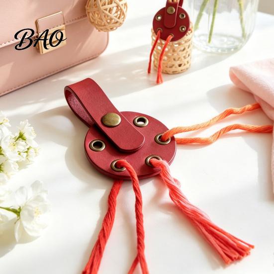 Knitting Accessories Faux Leather Yarn Divider, 5 Holes Organizer, Portable Hole Holder Round Wool Splitter Separator, Crocheting Crochet Supplies