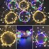 Bandeau Perle Couronne Fleur Lumineux Bandeau Guirlande LED Lumineuse Décoration Fête de Noël