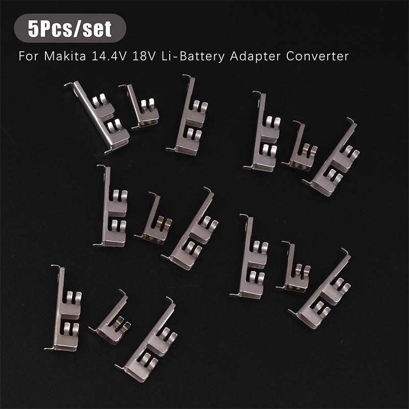 5Pcs/Set Connector Terminal For Makita 14.4V 18V Li-Battery Adapter Converter Bms Charging Terminal Pcb Metals Socket Connector