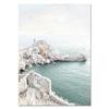 Romantic Blue Beach Posters Coast  Magnolia Flower Print Wall PictureCanvas Painting Nature Theme Blue White Bedroom Decor