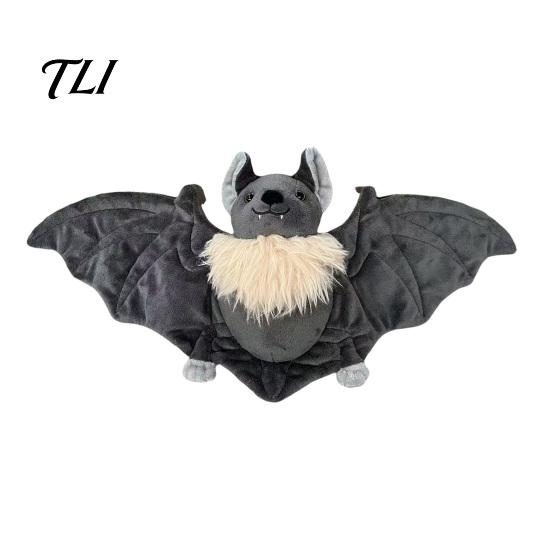 Unique Collectible Doll Halloween Bat Plush Toy, Cute Stuffed Animal for Desk Holiday Party Ornament Shelf, Soft Spooky Party, Festive Gift Kids Dark