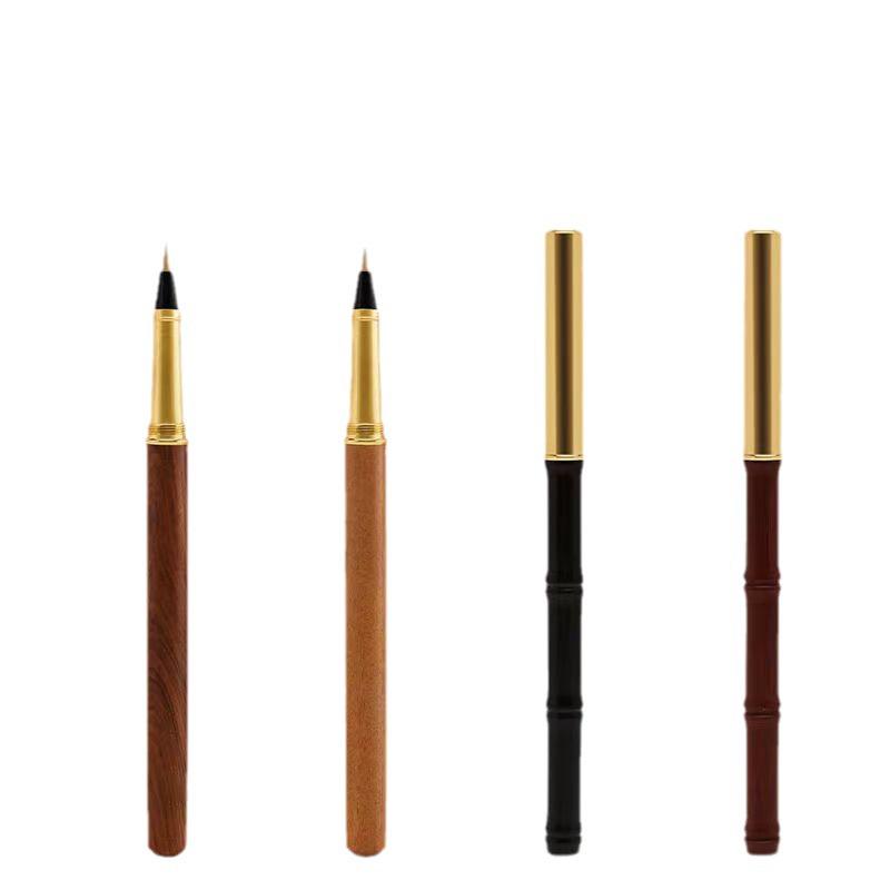 Sandalwood Brass Pen Brush for Calligraphy Practice