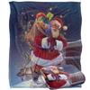 JQ Licensing Chimney Magic Silky Santa Christmas Supersoft Blanket