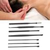 5 Set Ear Pick Earwax Removal Tool Kit 7pcs Ear Cleansing Tool Stainless Steel Portable Ear Wax Cleaning Kit Tool Set Black