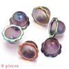 DIY Keychain Jewelry 6 24Pcs Transparent Wind Bell Acrylic Beads Multiple Sizes for Bracelet Necklace Hanging Decoration