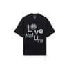 Li Ning T Shirts Unisex Black Crew Neck Moderate Straight Fit AHSS079-4