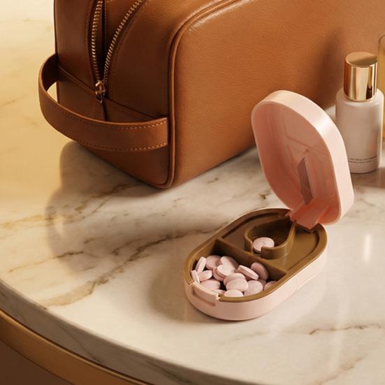Pill Case Compact Size Storage Box Food Grade PP 1 Pc