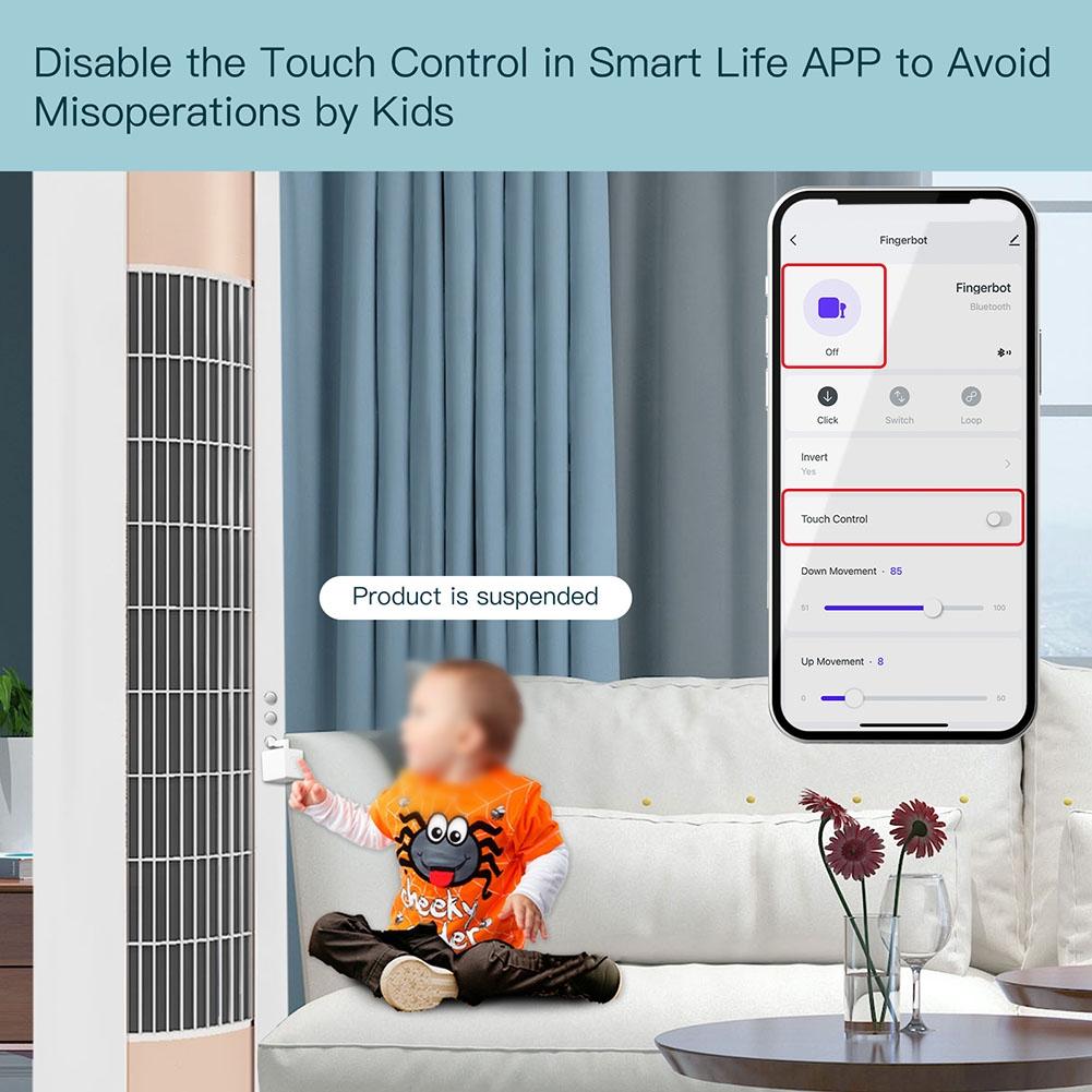 Fingerbot Plus Smart Button Pusher No Wiring Switch zigb ee with touch control