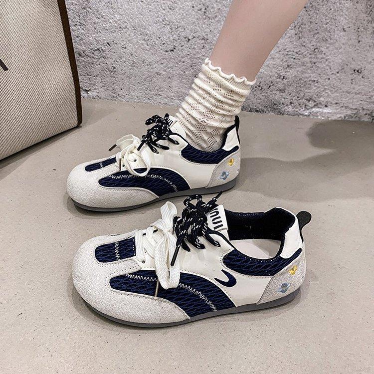 [Inner Height Increase 4.5cm] Cat and Sofa/fishing Net Shoes Navy Blue Summer Mesh Breathable Casual Sports Shoes