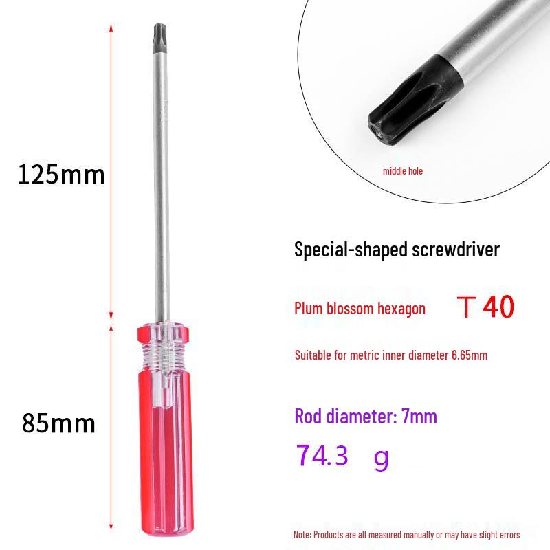 Hexagonal Plum Blossom Screwdriver Set (T6-T40) - Magnetic, Special-Shaped for Repair