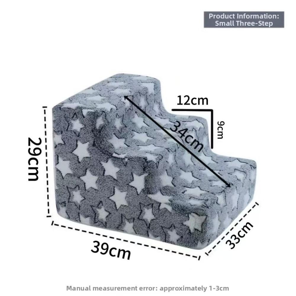 

Star Pet Stairs Foam Steps Dog Stairs New Pet Safety Ramp Climbing Ladder Blue-S
