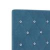 Box Spring Bed with Headboard Dark Blue 140 x 190 cm Velvet