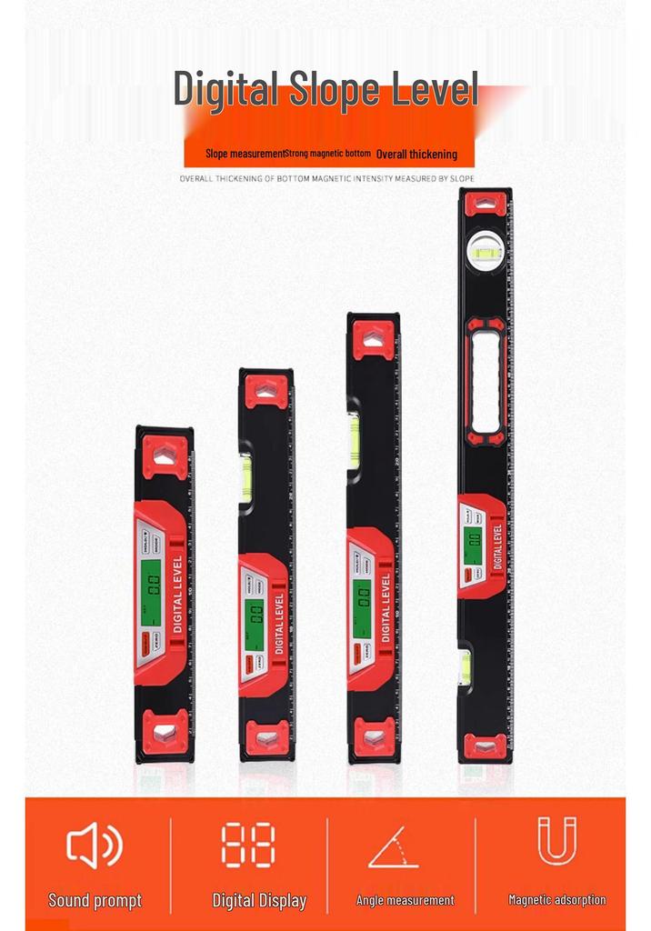 Infrared Precision Digital Laser Level and Inclinometer with Multifunctional Display