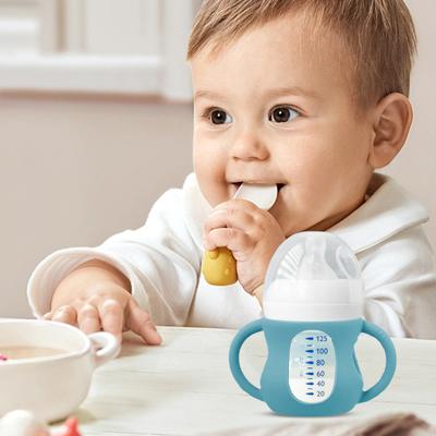 Μανίκι μπιμπερό για Philips 4/8oz Γυάλινες λαβές σιλικόνης εύκολης λαβής για προστασία από πτώση Μειώστε την πλαστική έκθεση Κάλυμμα μπιμπερό
