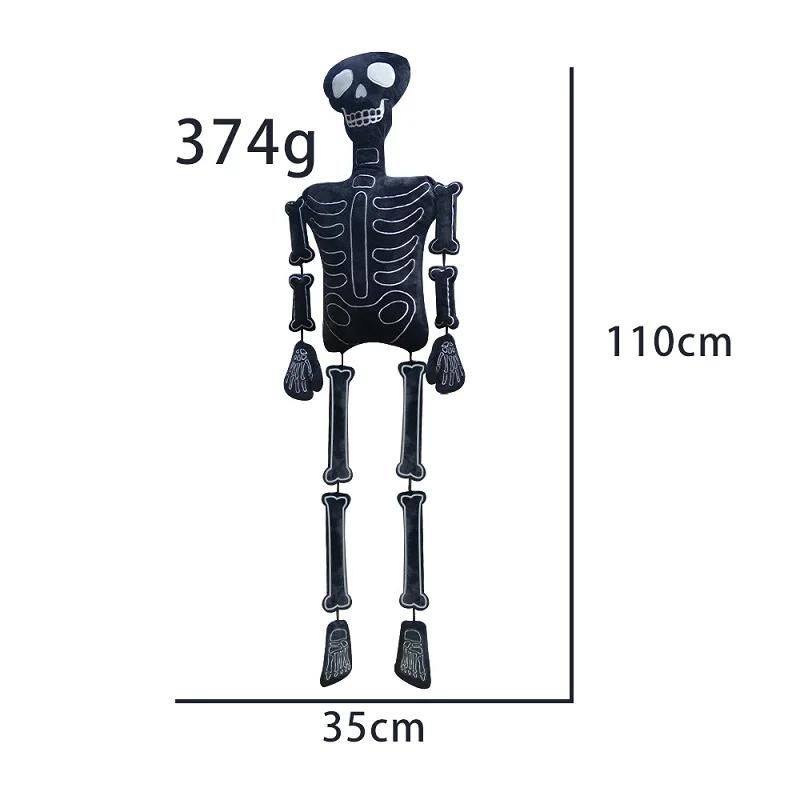 110cm Cartoon Schädel Handgemacht Halloween Schädel Puppen Anime Plüschtiere Rucksack Pilz Weihnachten Plüschpuppen Tasche Geschenk 110cm
