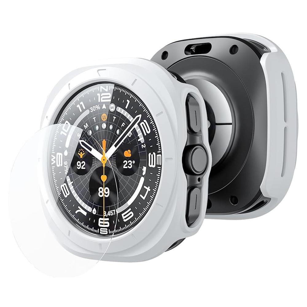 Case for Samsung Galaxy Watch Ultra 47mm Screen Protector Cover Protective Bumper Shell+Tempered Glass Film Galaxy Watch 7 Ultra