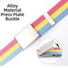 Adjustable Canvas Waist Belt Stripe Nylon Belt Fashion Men's Business Belt  Unisex