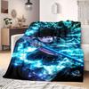 Demon Slayer Art Flannel Blanket Warm,Comfortable,Suitable for Bedrooms,Sofas,Beds,Chairs,Picnics,Travel