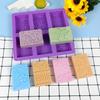 Lace Pattern Soap Silicone Mold Rectangle Mixed Flower Lotion Bar Making Supplies Handmade Embossed Cake Mooncake Accessories