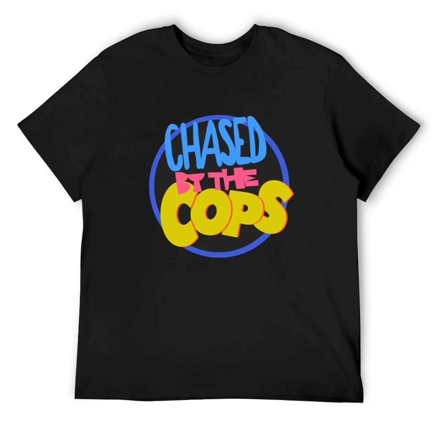 Chased By The Cops - Saved By The Bell T-Shirt summer top oversize t-shirts man sublime shirts graphic designer t shirt men S