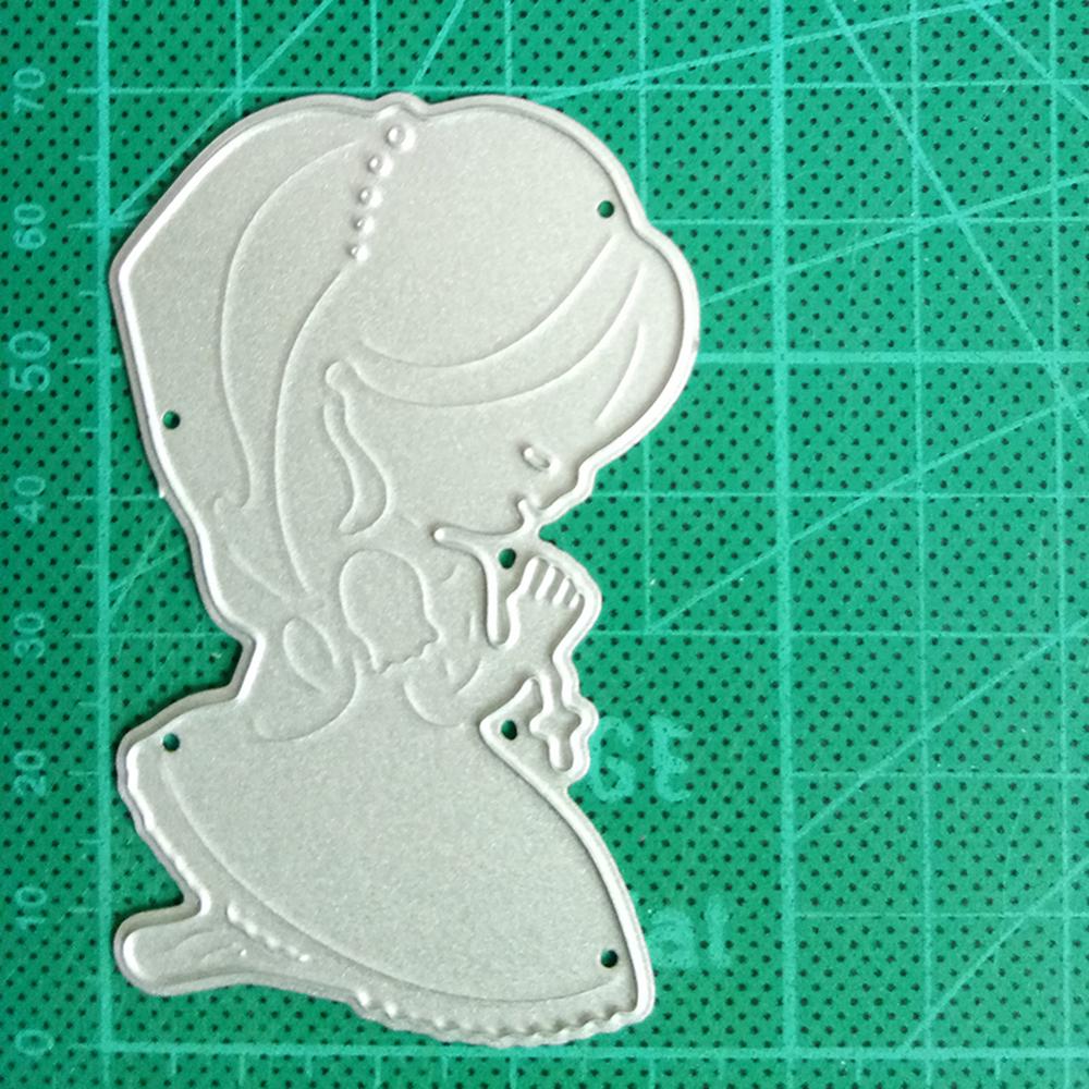 

Тиснение Die Cutting Шаблон девушка Скрапбукинг Металл резка Кристаллы Cut
