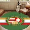 Hungarian Football Emblem Round mat Home Decor, Chair rug For livingroom,Bedroom, doormat home decor Birthday Gift Christmas Gifts