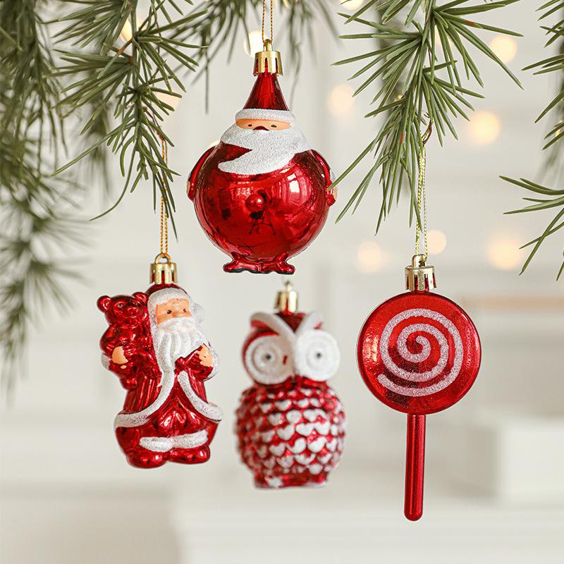 2PC Santa Claus Kids Gifts Christmas Hanging Decoration Party Supplies Xmas Baubles Festival Multiple Options Available