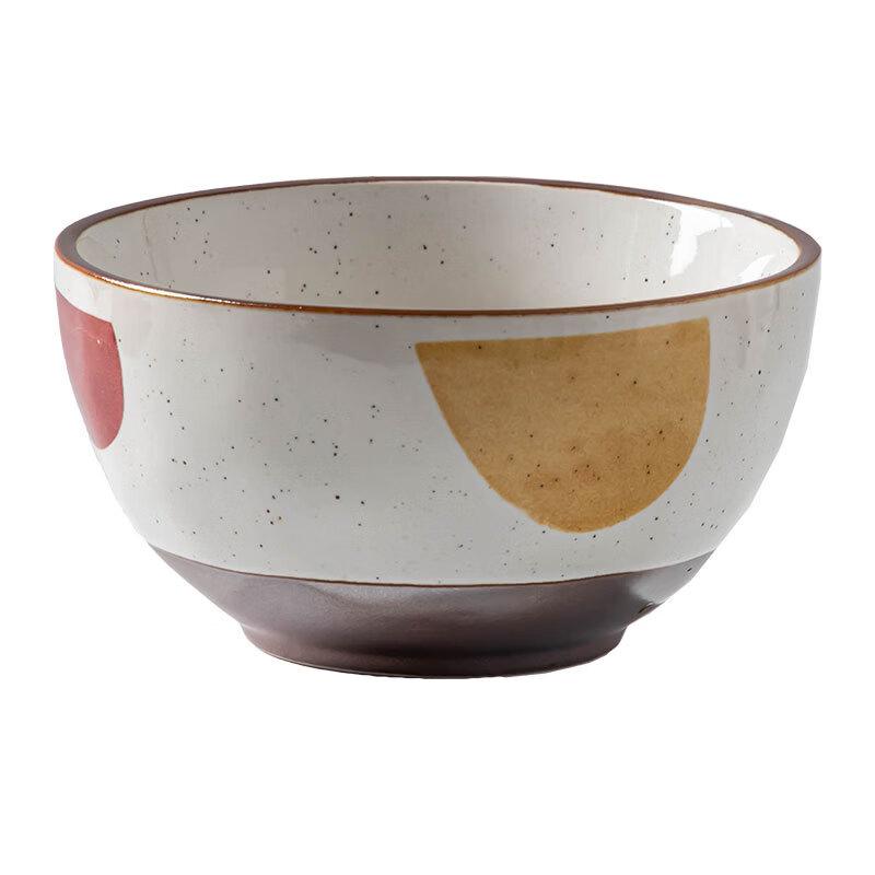 Abay Nordic Hand-Painted Ceramic Deep Plate