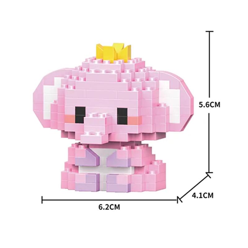 Animals Lion Tiger Piglet Micro Particle Building Blocks Toy for Children Old Boy Birthday Gift Dog Cat Mini Bricks Girl Toys