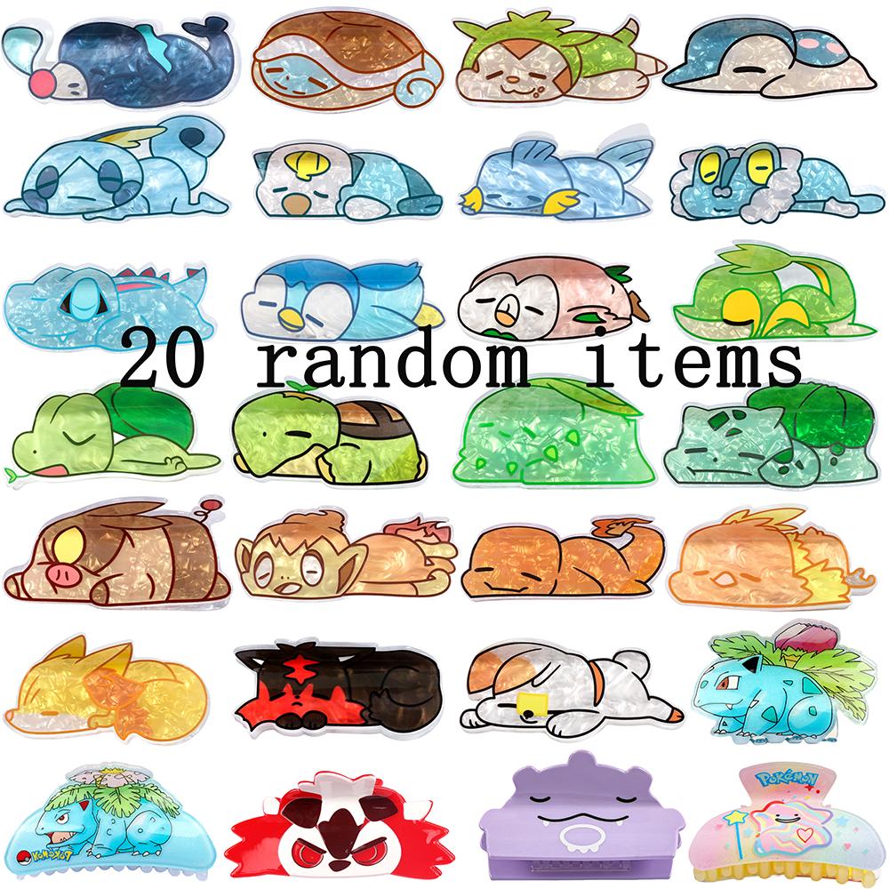 

20 random Pokemon Series Cute Sweet Hair Clips Innovative Creative Hair Grips Decorations Enhance Hairstyle Attractiveness
