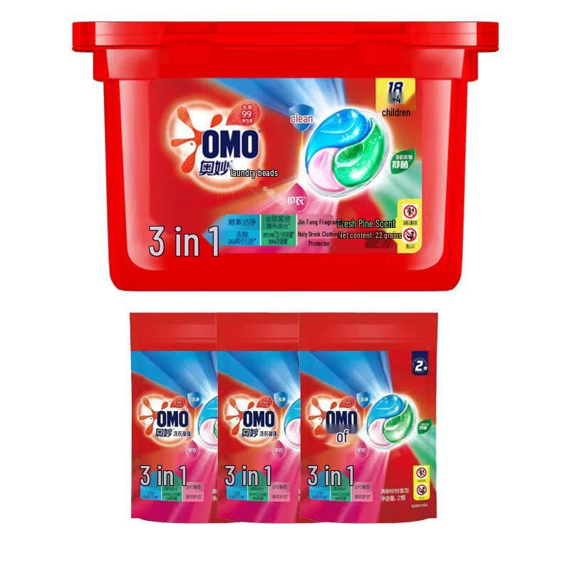 OMO Fresh Eucalyptus Laundry Gel Beads