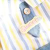 Huaqianguhh Striped Shirt Pet Jumpsuit, Four-Legged Dog Clothes, Denim Pants Outfit, Stylish Onesie Clothes for Small Dogs